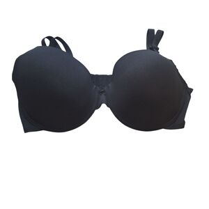 Juicy Couture Wired T-shirt Bra, Black, Size 42D